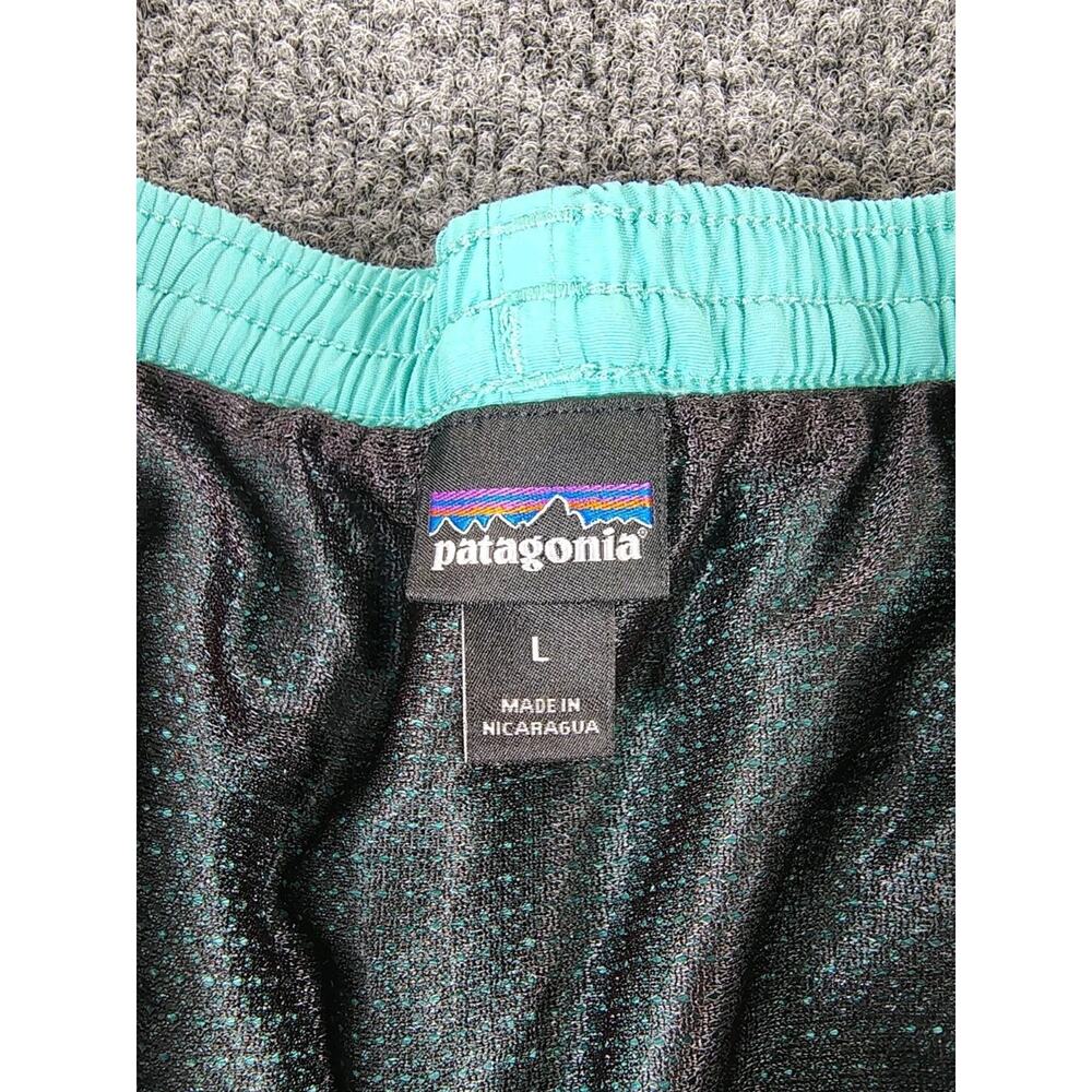 Patagonia Baggies Shorts Mens L Teal Lined 4" Nylon Hybrid Lightweight 57021 EUC - Picture 7 of 9